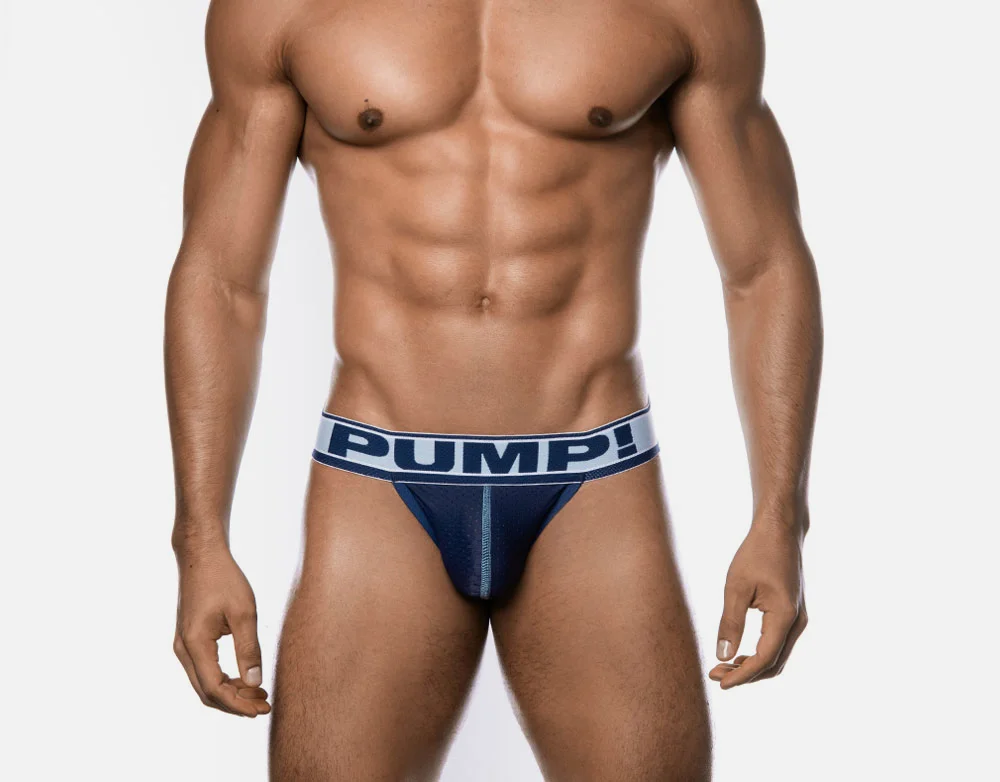 Grab your PUMP! Blue Steel Jock today - Men's Underwear