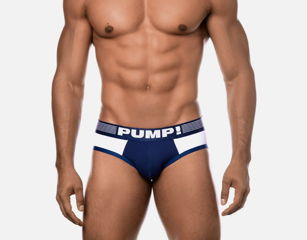 Navy Ribbed Brief | PUMP! Underwear | 1