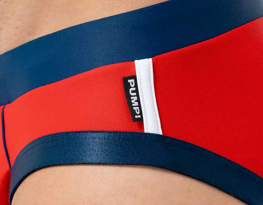 Red/navy Waterbrief | PUMP! Underwear | 11