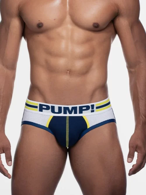 Pump! Pump Men black ribbed pouch Jock strap jockstraps underwear size M