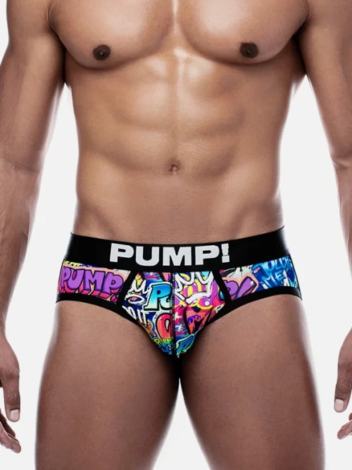 Pump! Recharge Jock (Small) Navy, Yellow, White at  Men's Clothing  store