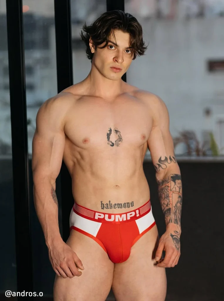 Red Ribbed Brief